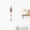 Hanging Crystal Tree Stone Beads Prism Pendant Decor (Leaf)
