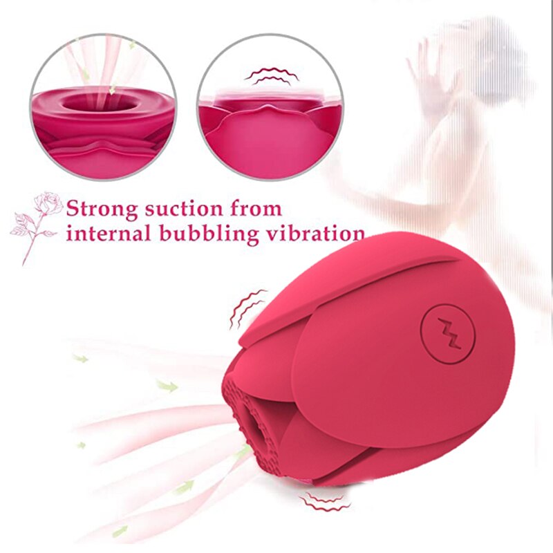 Rose Vibrator · rose toy with powerful suction