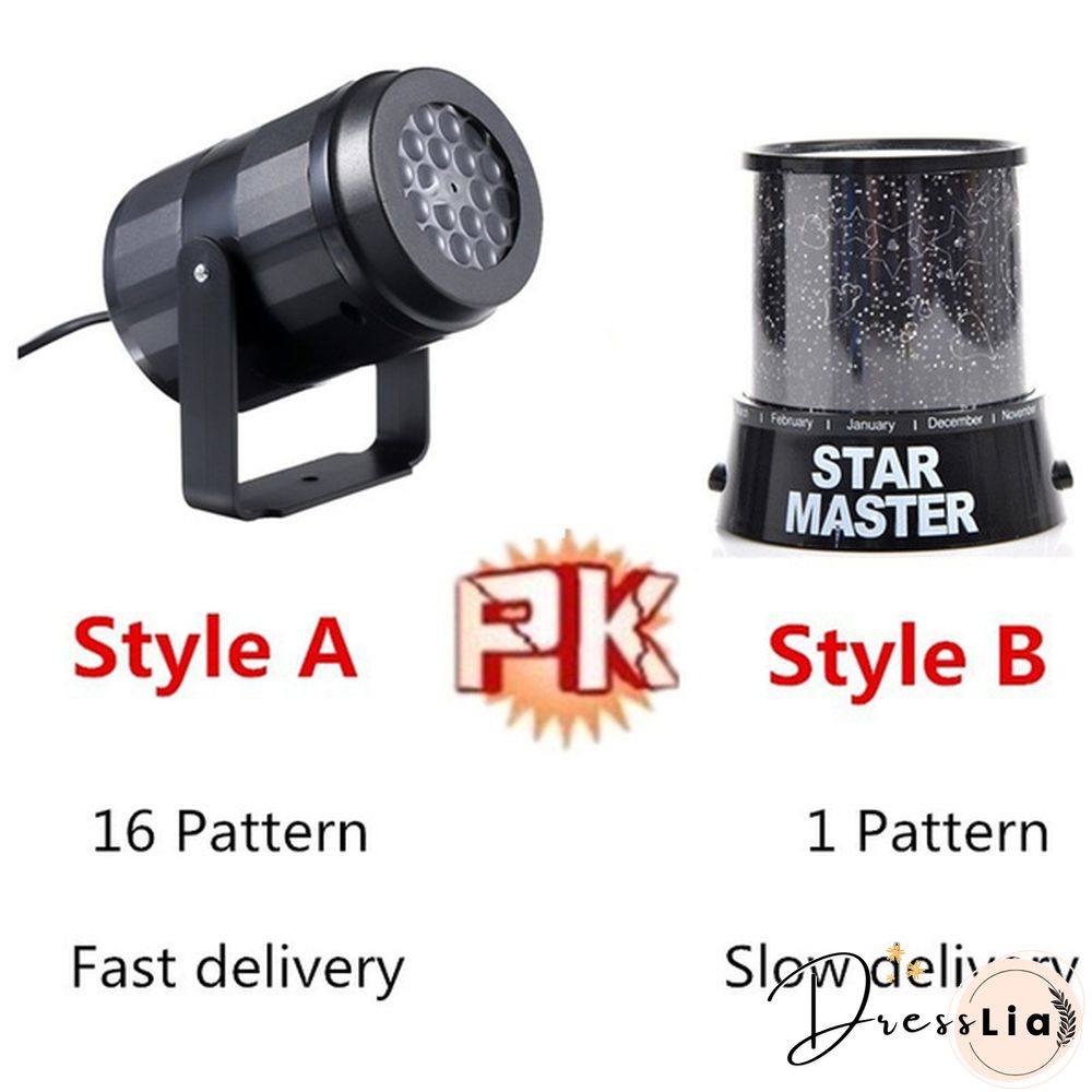 17 Patterns Outdoor Indoor Christmas Projector Lights Holiday Decorations Led Projection lamp Waterproof Xmas Decor snowflake laser light Snow Light Halloween Christmas Party Garden Decor