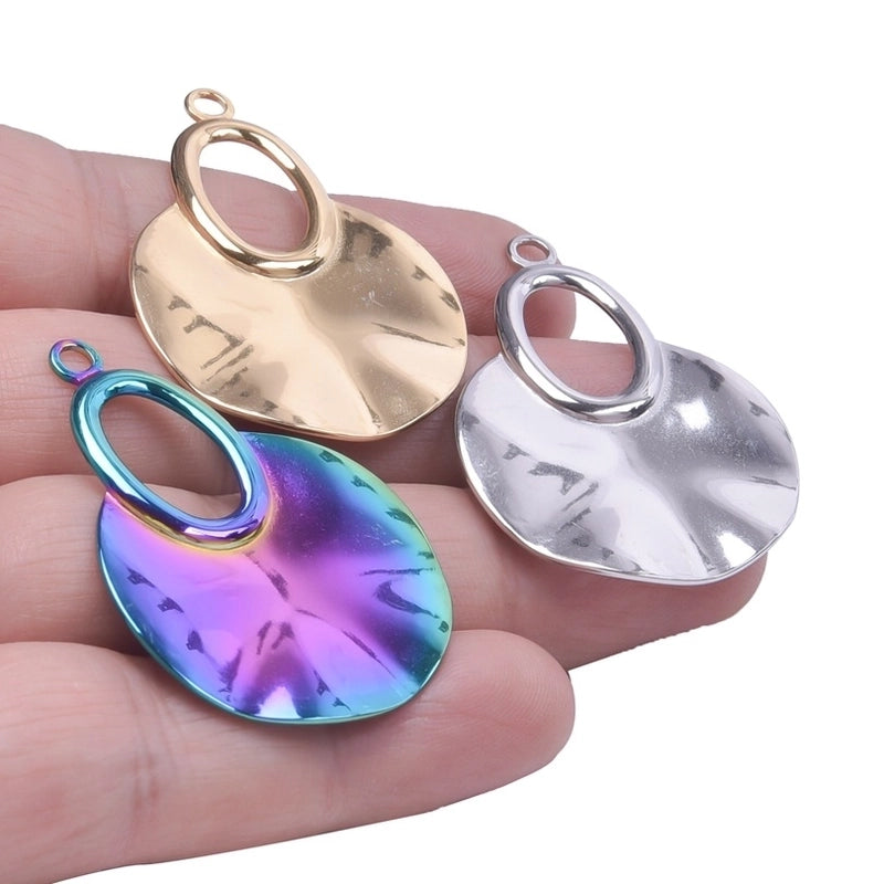 1 Piece 304 Stainless Steel Geometric Pendant