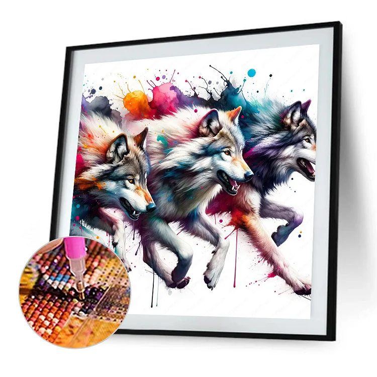 Majestic Fox 40*70cm(canvas) full round drill diamond painting