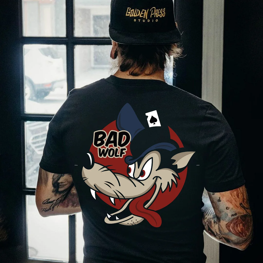 BAD WOLF Black Print T-shirt