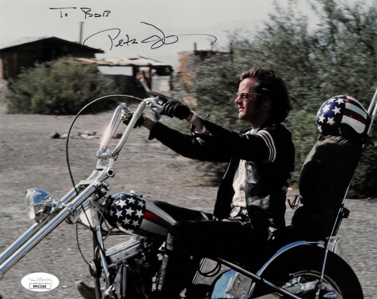 Peter Fonda Signed Easy Rider Authentic Autographed 8x10 Photo Poster painting JSA #MM43166