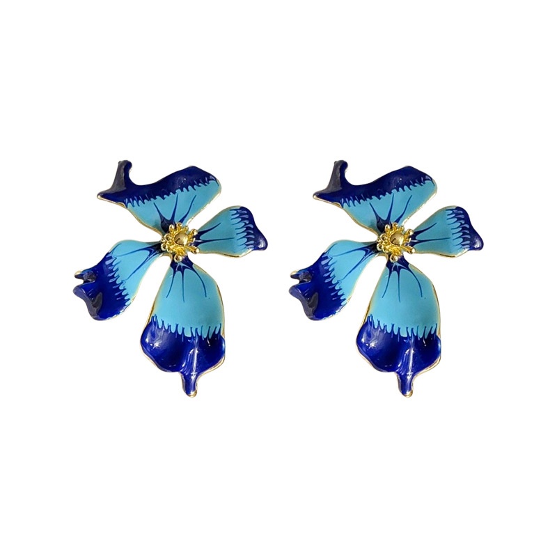 Expressive Flower Flower Alloy Electroplating Earrings