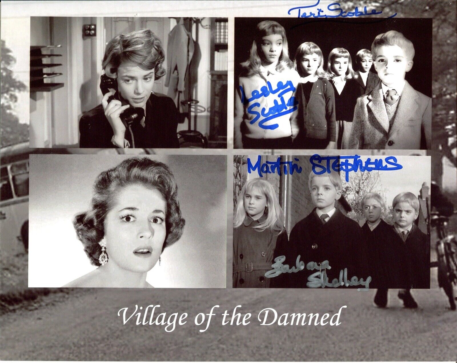 Village of the Damned cult horror movie CAST SIGNED 8x10 Photo Poster painting