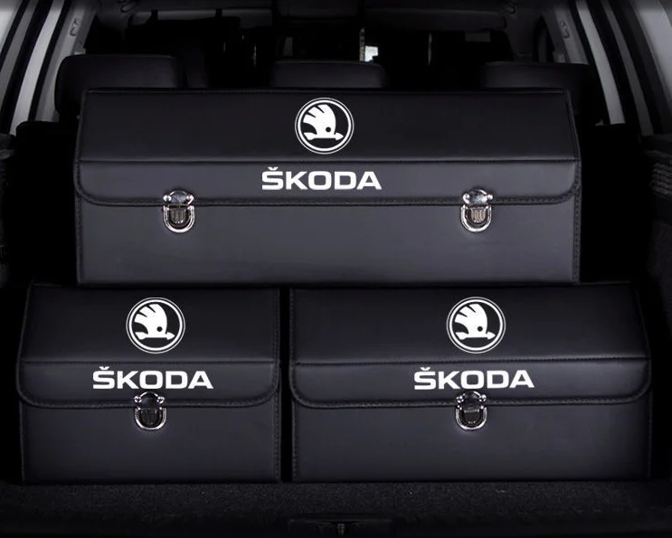 Car Trunk Leather Storage Box