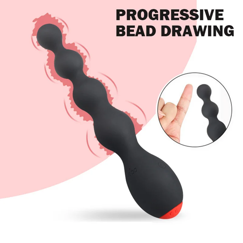 Vibrator Multi-speed G Spot Orgasm Anal Beads - Rose Toy