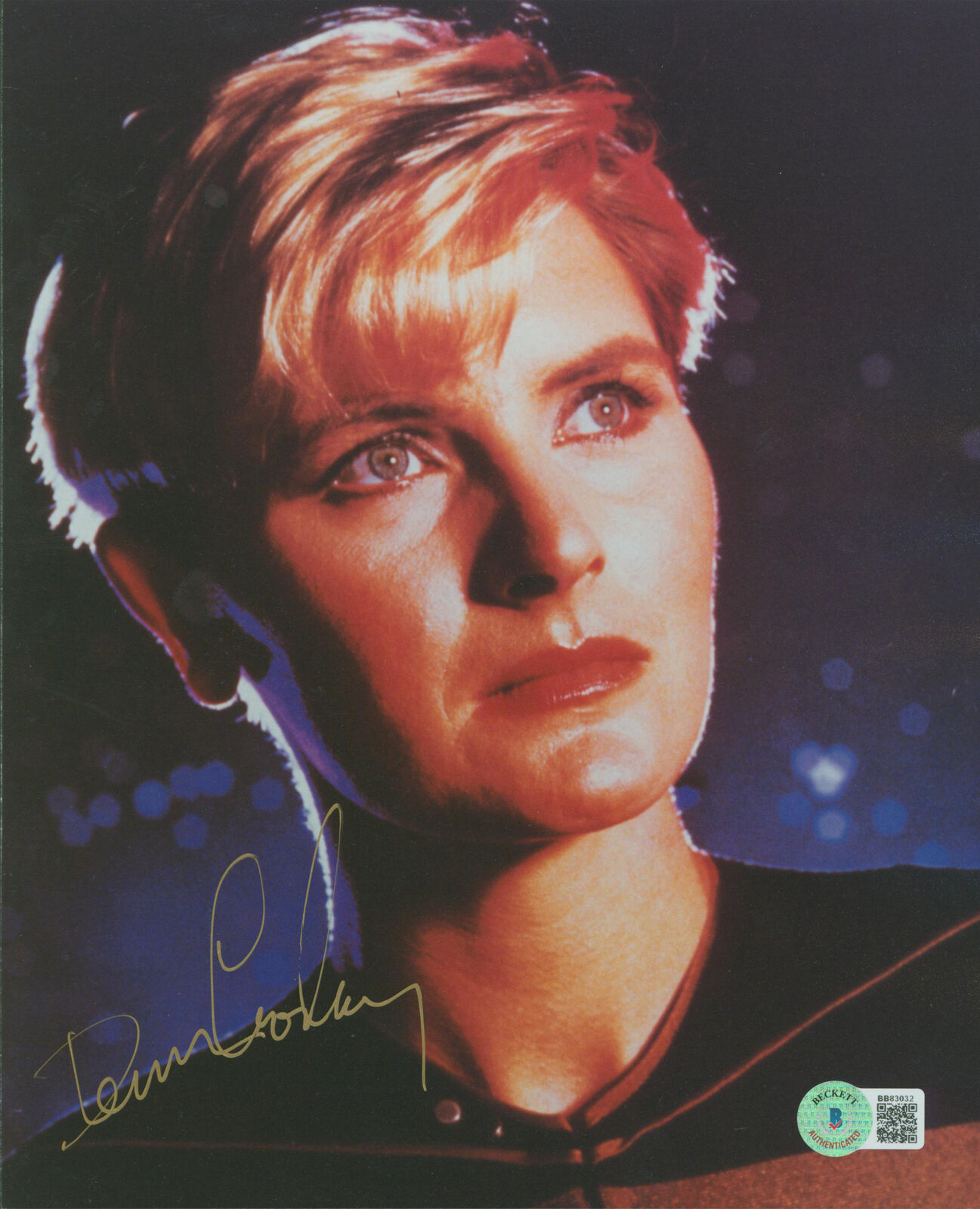 Denise Crosby Star Trek The Next Generation Signed 8x10 Photo Poster painting BAS #BB83032