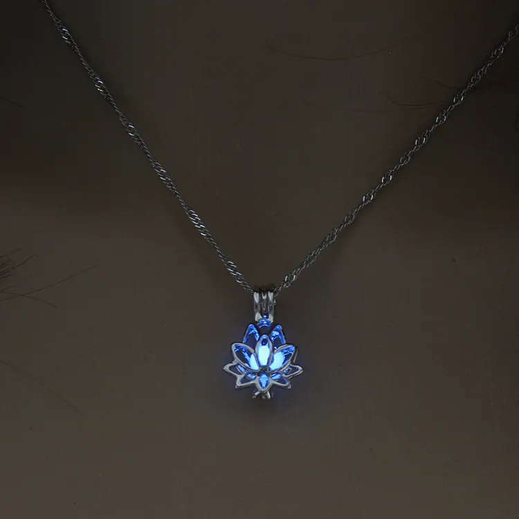 Glowing Lotus Necklace Jewelry