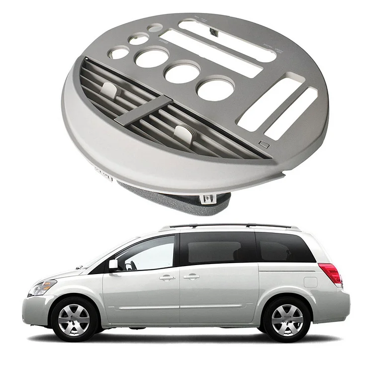 Silscvtt 68260-5Z001 Beige Center Console Radio Instrument Panel Bezel Cover Replacement for 2004-2005 Quest