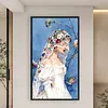 Masked Girl Full Stamped Cross Stitch 11CT 3-Strand 40x70cm