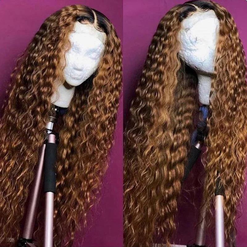 Zaesvini Hair® | Brazilian Lace Reddish Hair Wig Curls Lady Wig