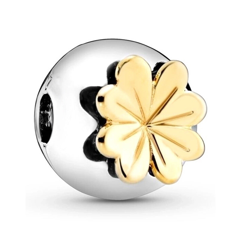 1 PC/Package Metal Rhinestones Plating Inlay Polished Pendant Beads