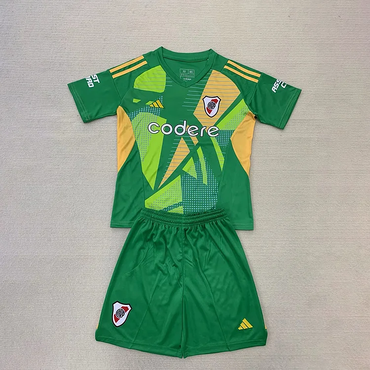 24/25 River Plate Fruit Green Goalkeeper Jersey - Kids Kit