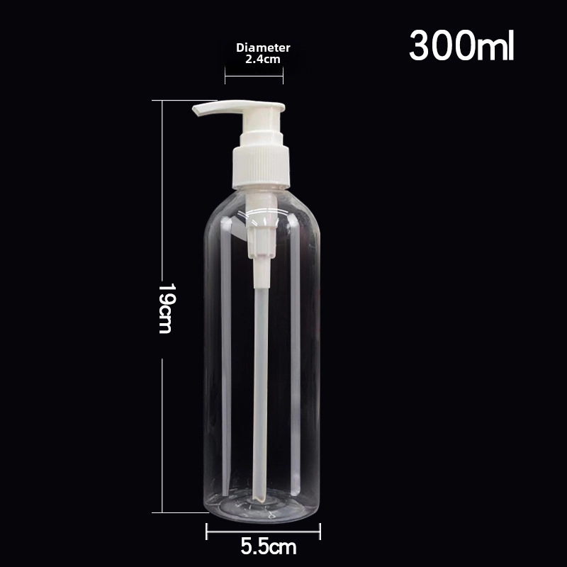 PET Lotion Cosmetic Bottle Toner Hand Sanitizer Bottled Travel Set Press Pump Transparent Facial Cleanser Bottle