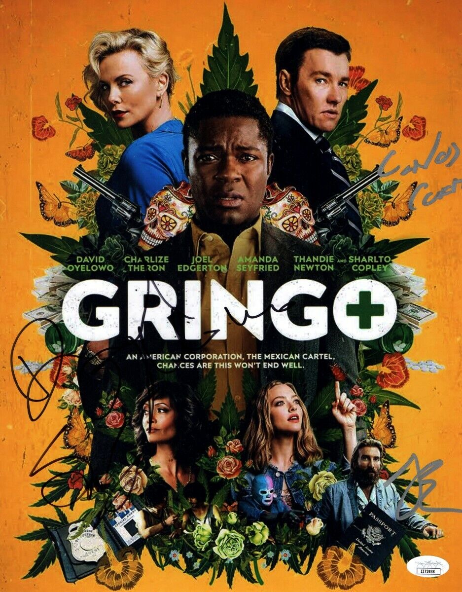 Gringo Cast Signed Autographed 11X14 Photo Poster painting Oyelowo Edgerton Copley JSA II72938