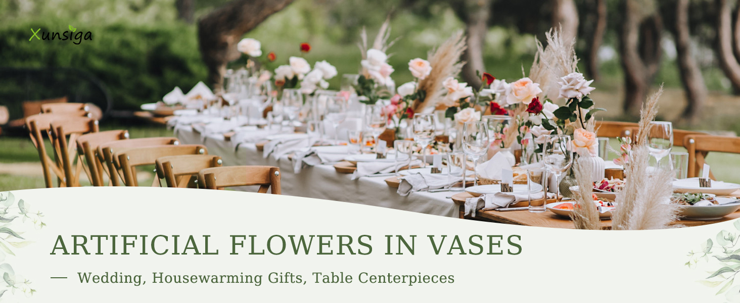 artificial flowers faux wedding Artificial Flowers in Vase Bud Vases small vases