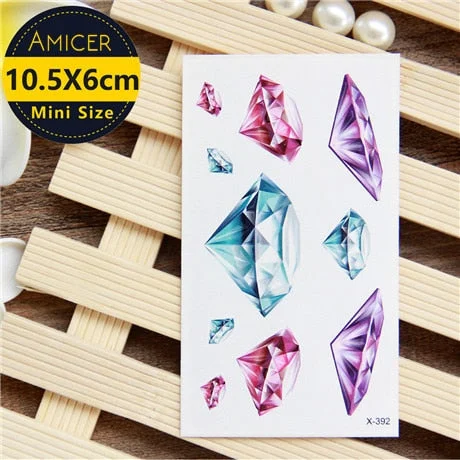 Waterproof Temporary 3d Tattoos sticker on body art color tattoo Cat fake glitter tattoo flash women tattoo for girl