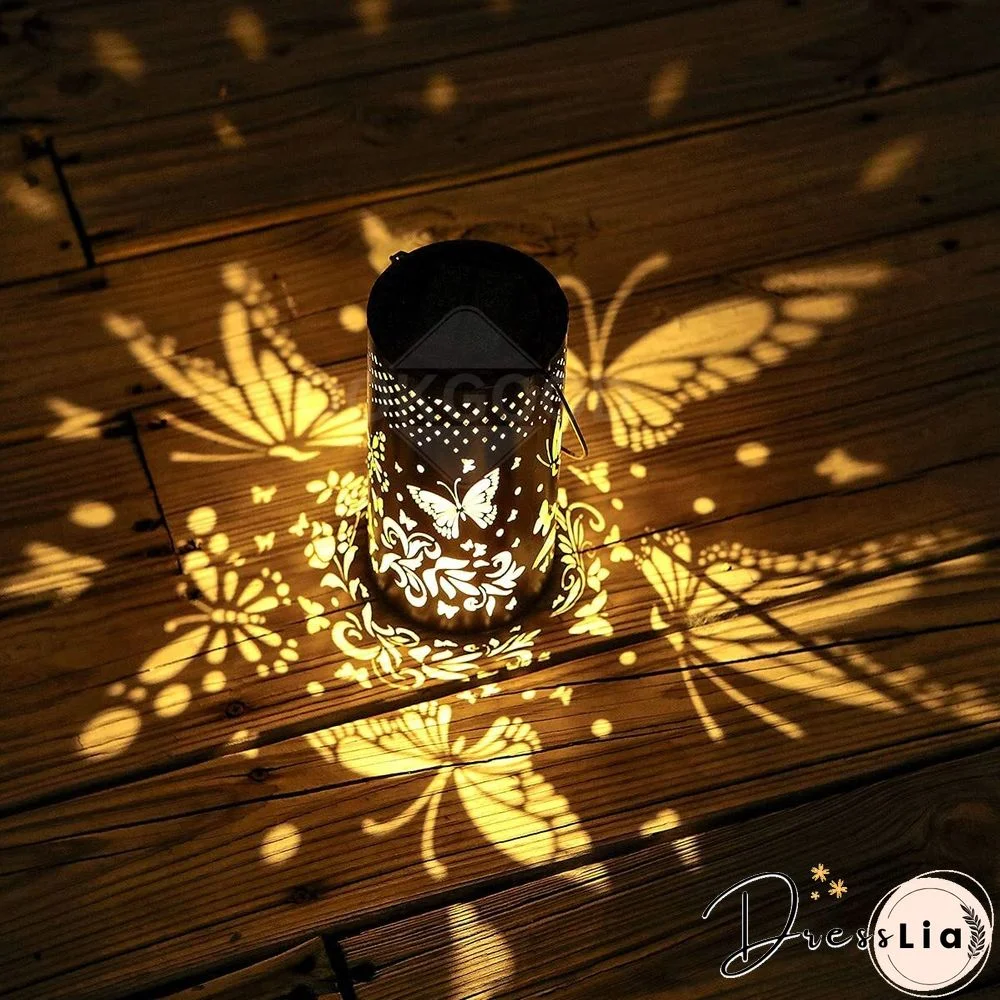 Waterproof Solar Metal Lantern For Outdoor Decoration