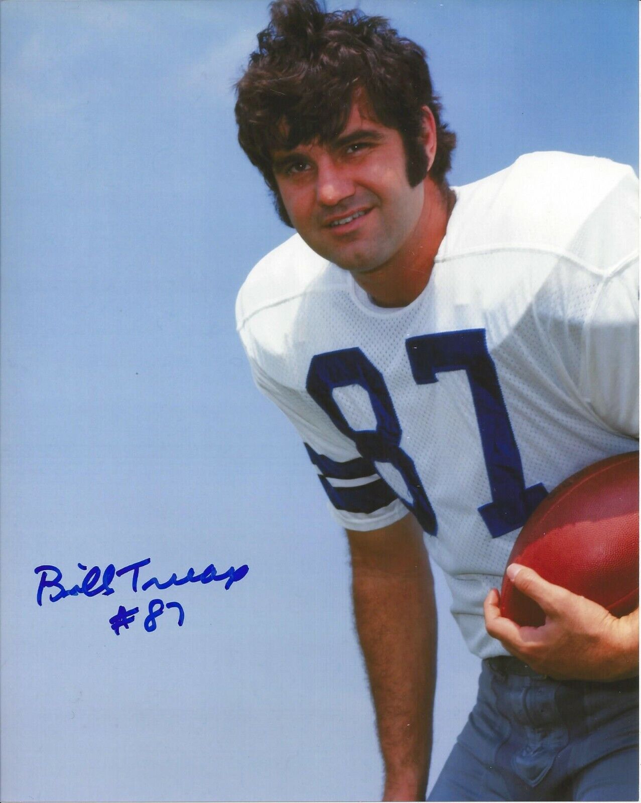 Billy Truax Autographed Color 8x10 Dallas Cowboys#3