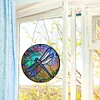 Diamond Painting Stained Glass Dragonfly Pendant