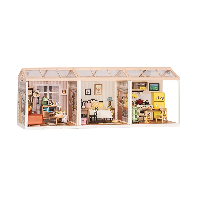 Rolife Super Creator Plastic Diy Mini House 3 in 1 — Shape | Robotime Online