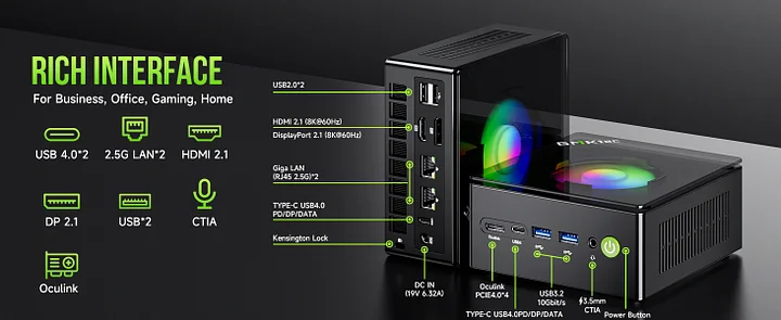 AMD Ryzen™ 9 8945HS -- NucBox K11 AMD Ryzen™ 9 8945HS -- NucBox K11