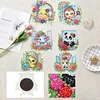 (US Local)6Pcs Acrylic  Animals Diamond Painting Fridge Magnet for Whiteboard