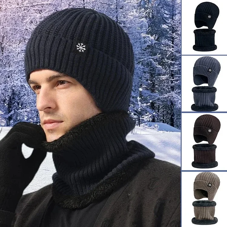 Winter Beanie Hat Scarf Sets Warm Knit Hat