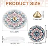 4pcs DIY Diamond Painting Incense Tray Incense Burner Stick Holder (Mandala)