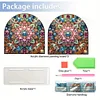 Diamond Painting Acrylic Mandala Flower Paper Towel Storage Rack Decor