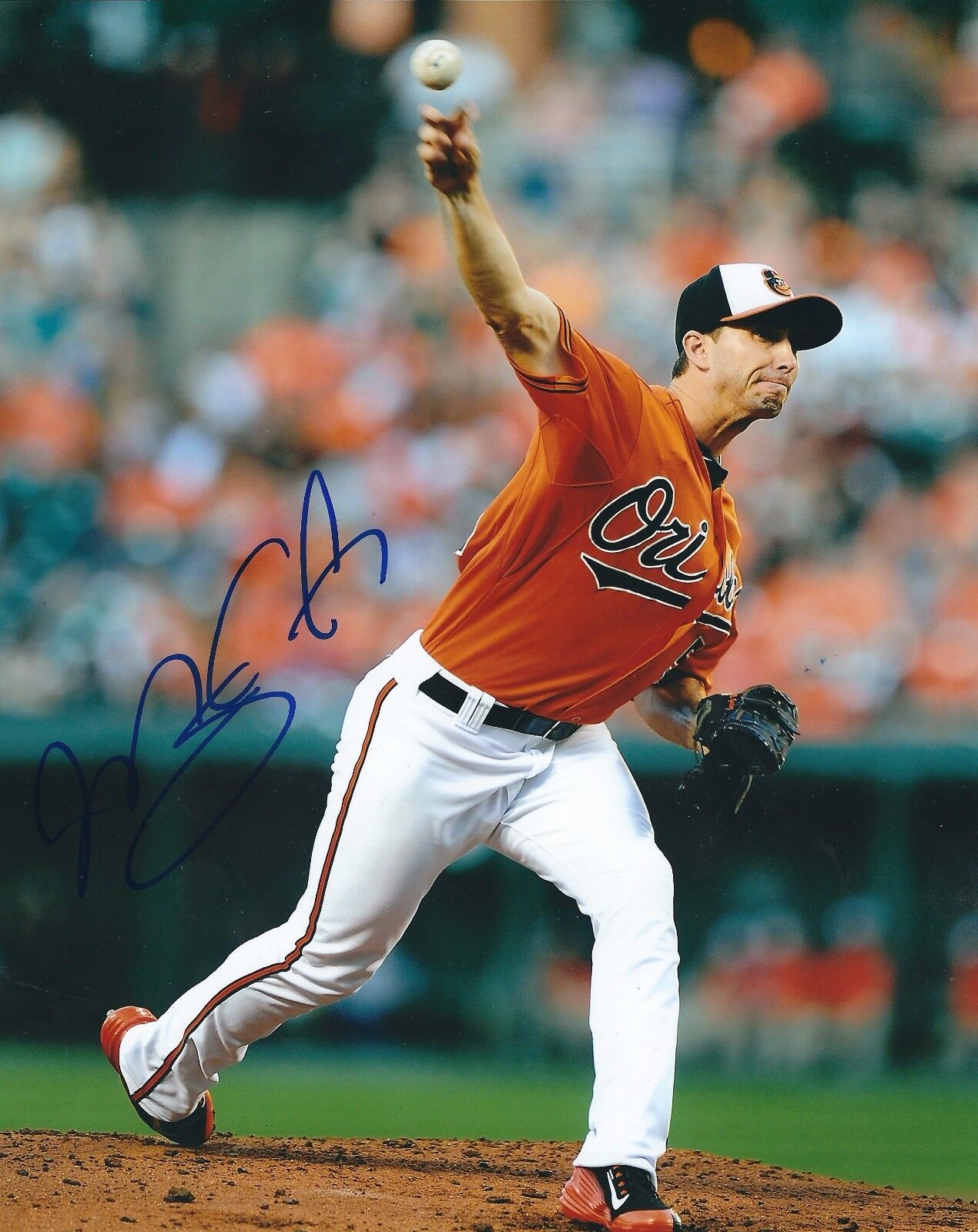 Signed 8x10 MIGUEL GONZALEZ Baltimore Orioles Photo Poster painting- COA