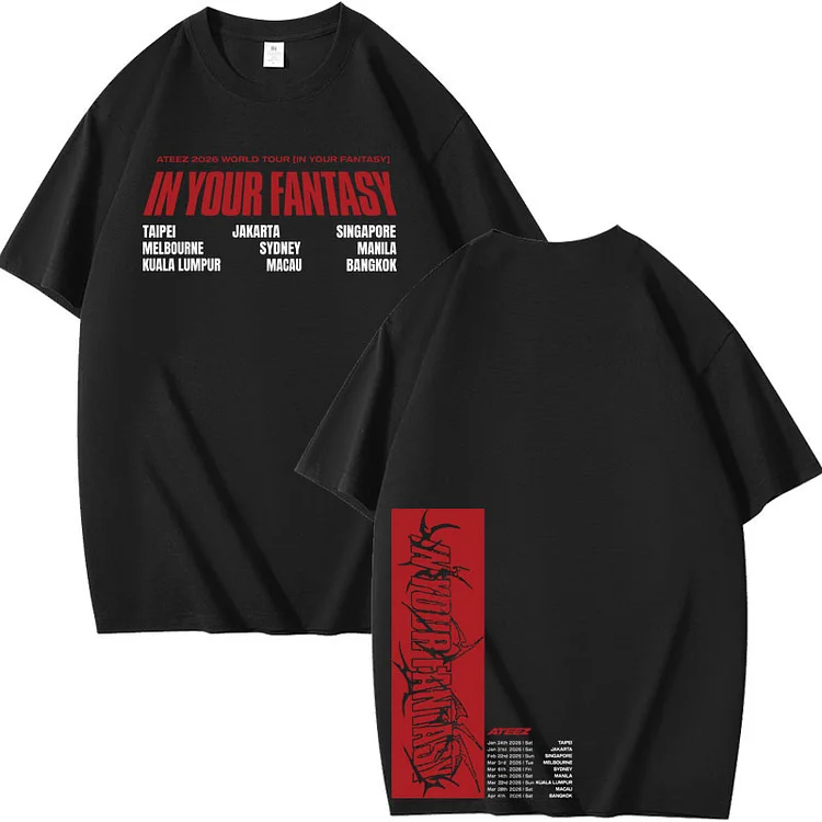 ATEEZ In Your Fantasy World Tour in Asia & AU 2026 T-Shirt