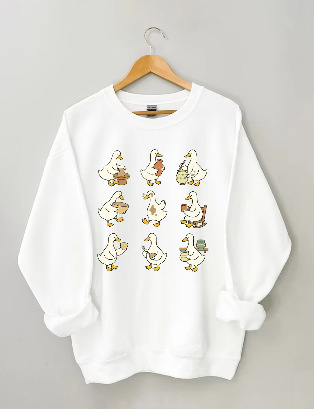 Cute Goose Pottery Sweatshirt