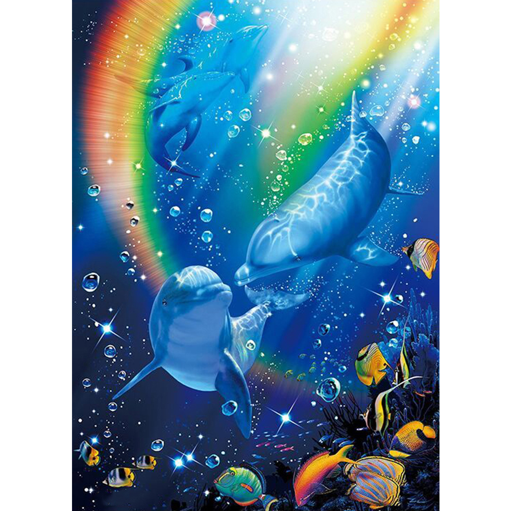 

Dolphin - Round Drill Diamond Painting - 40*50CM, 501 Original