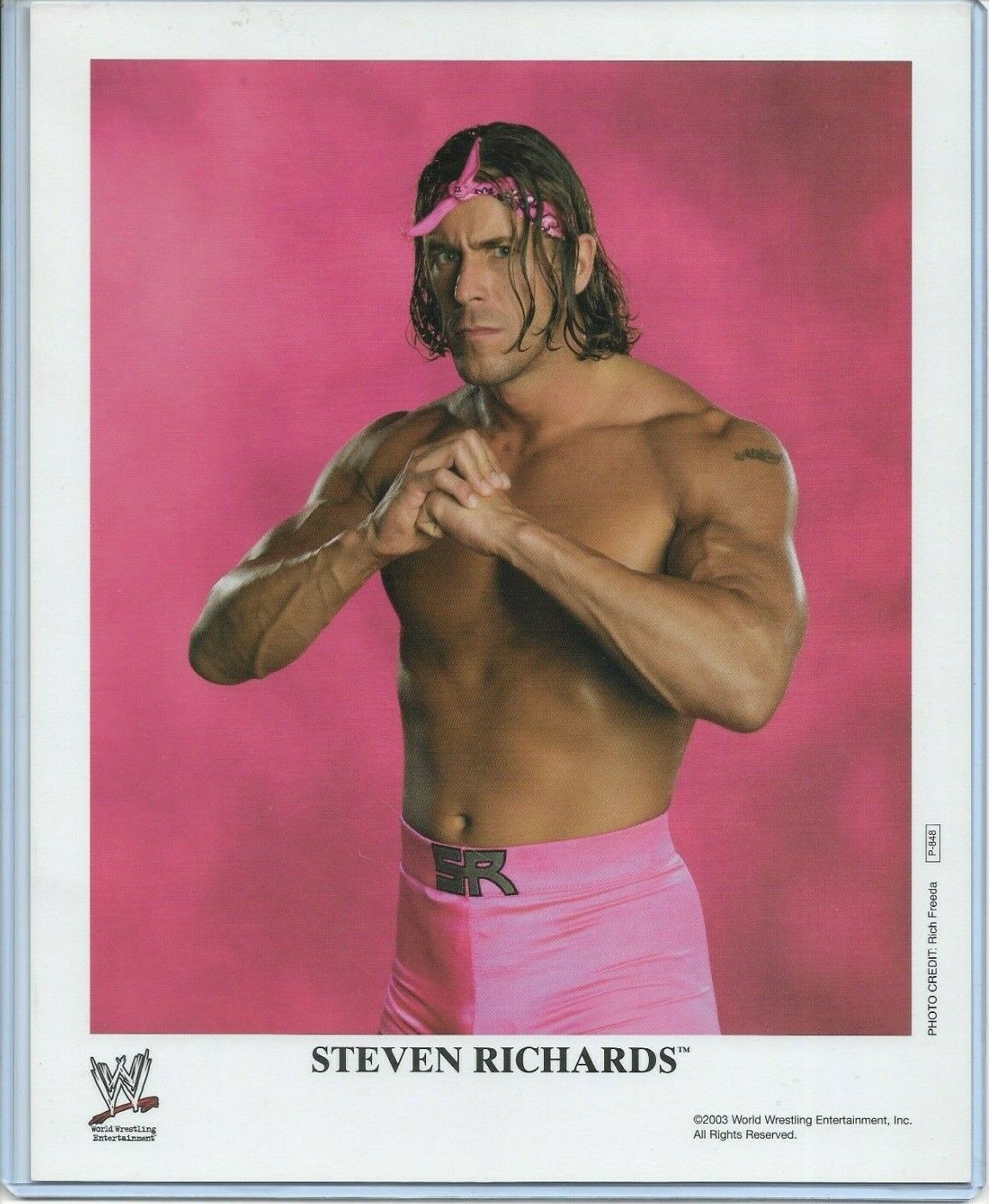 WWE STEVEN RICHARDS P-848 OFFICIAL LICENSED AUTHENTIC ORIGINAL 8X10 PROMO Photo Poster painting