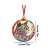 >SALE<8PCS Double Sided Diamond Drawing Hanging Ornament Colourful Cat 12x12cm