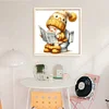 (Small Size)Gnome In The Toilet - 18CT Counted Cross Stitch - 25*25cm