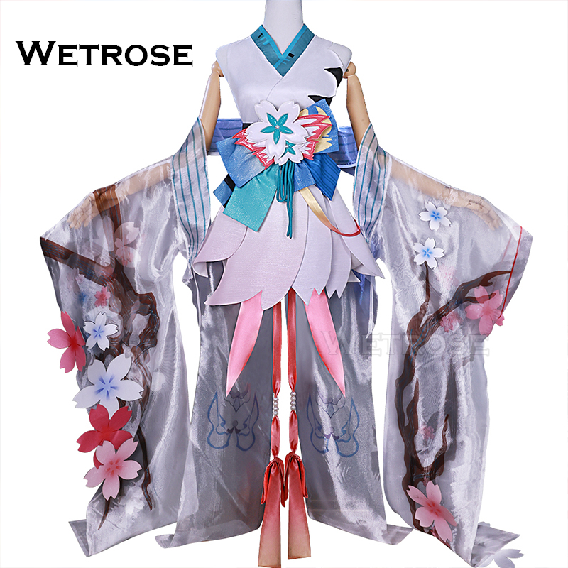 [Wetrose] Miku Onmyoji Evolved Cosplay Costume Fairy Dress Kimono Yukata Wig Full Set Halloween Xmas