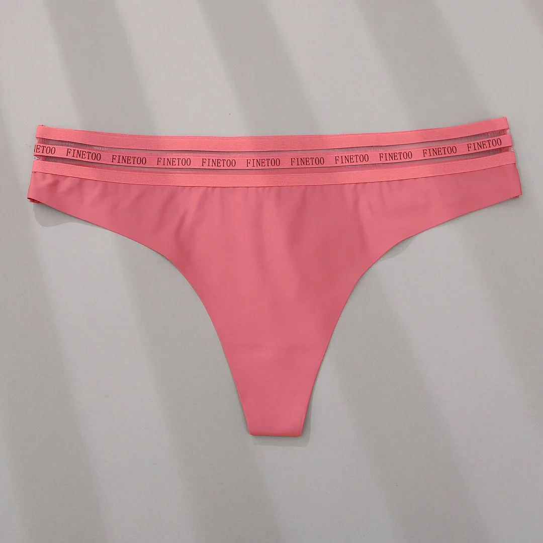 M-XL Seamless Panties Sexy G-String Thong Women's Underwear Low-Waist Female Lingerie Solid Color Pantys Soft Intimates Lingerie