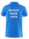 3pcs Men'S Custom Photo/Logo Golf & Gym Shirts - Quick-Dry Breathable Button-Up Collar, Personalized Athletic Tops for Running, Sports Events - All-Season Comfort Fit- Ideal for Teams, Corporate Gifts, Personal Use, Golf Shirt