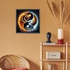 Feuerdrache Eis Phönix Yin Yang - runder Bohrer Diamond Painting - 30*30cm
