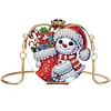 Schneemann-DIY, Acryl-Liebeskunst, Diamantmalerei, Geldb&ouml;rse mit Kette f&uuml;r Frauen