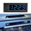 3 in 1 Car Temperature Clock LED Display Electronic Clock Voltmeter Luminous 12V