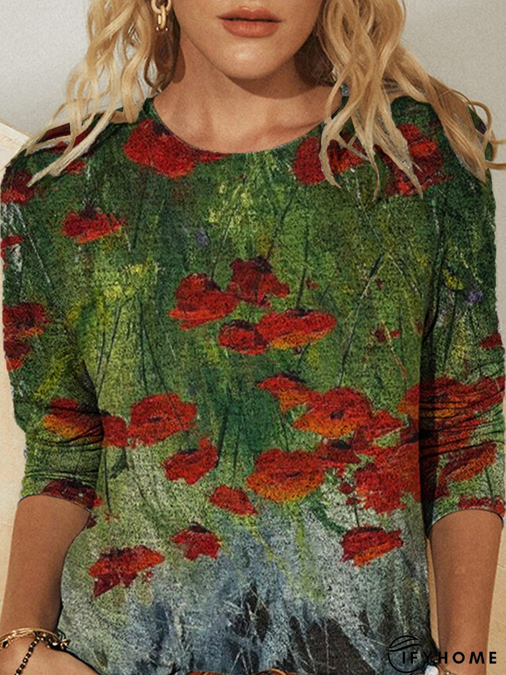 Long Sleeve Vintage Tops | IFYHOME