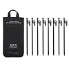 4/8 Pack Forged Steel Tent Pegs with Storage Bag Forged Steel Stakes for Camping