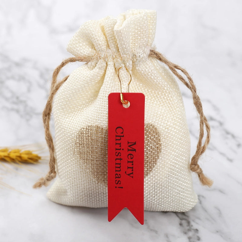 Happy Christmas Kraft Paper Small Tag Dovetail Tag Merrychristmas Gift Decoration Card