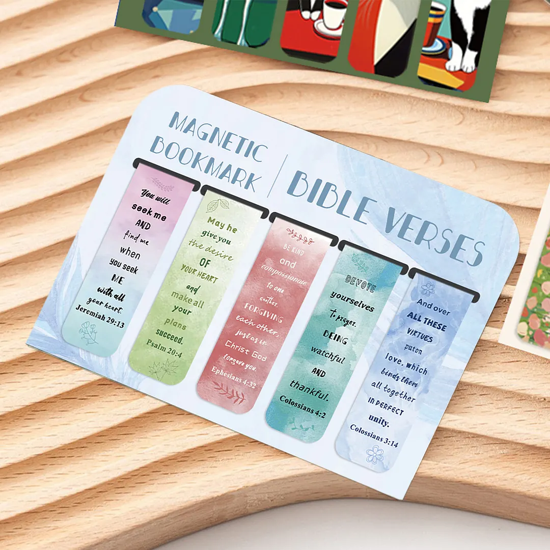 20Pcs World-Famous Masterpe Magnetic Bookmarks Lightweight Page Markers Waterproof Scratch-Resistant for Women Men Book Lovers Reading Office Supplies