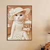 Diamond Painting-DIY Special Shaped Drill Pearl Painting Cat Lady(30x40cm)