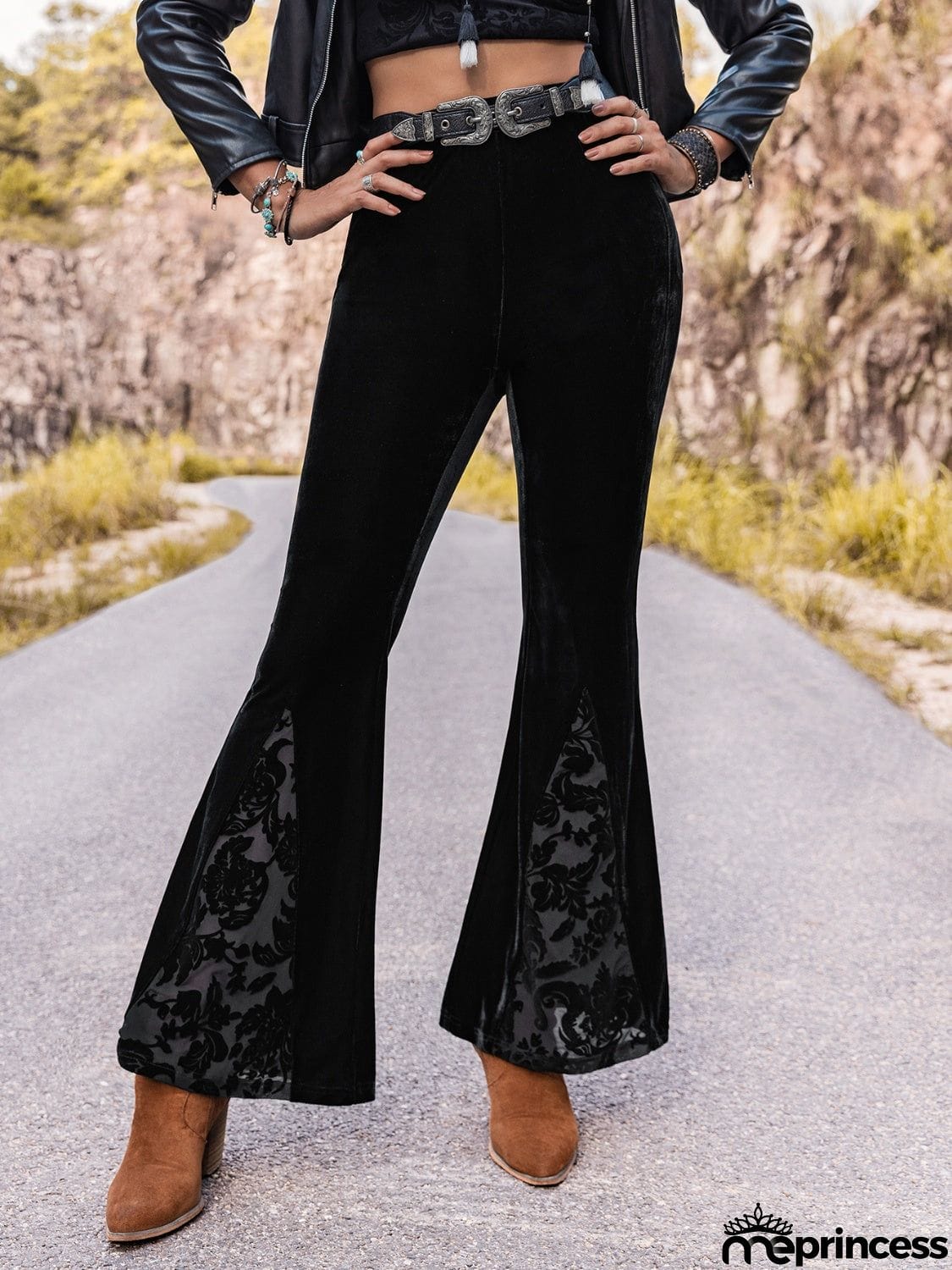 High Waist Flare Leg Pants